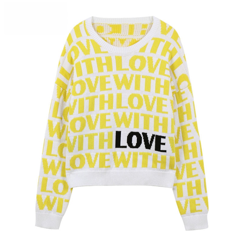 'With Love' Cotton Jumper