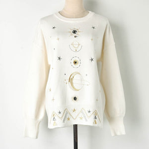 'My Moon and Stars' Embroidered Jumper