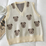 Load image into Gallery viewer, &#39;Paddington&#39; V-Neck Knitted Vest
