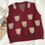 Load image into Gallery viewer, &#39;Paddington&#39; V-Neck Knitted Vest
