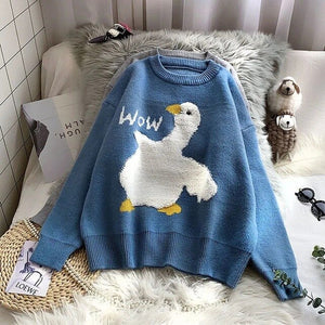 'Silly Goose' Round Neck Jumper