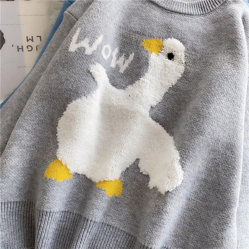 'Silly Goose' Round Neck Jumper