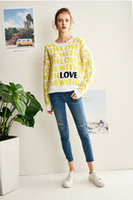 Load image into Gallery viewer, &#39;With Love&#39; Cotton Jumper
