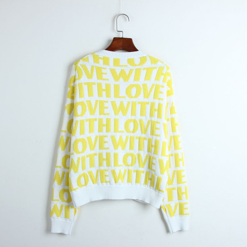 'With Love' Cotton Jumper