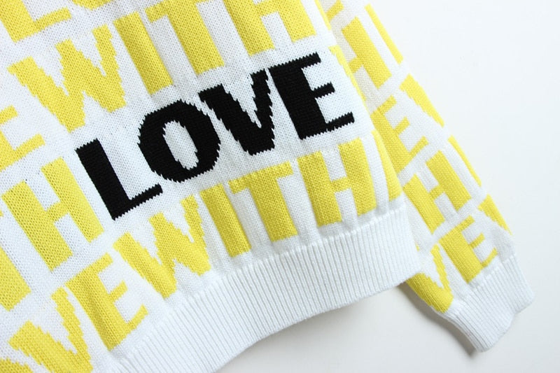 'With Love' Cotton Jumper