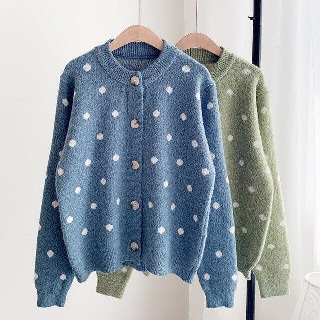 'Lilly' Polka Dot Cardigan