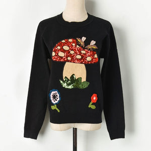 Sequined Mushroom Jumper