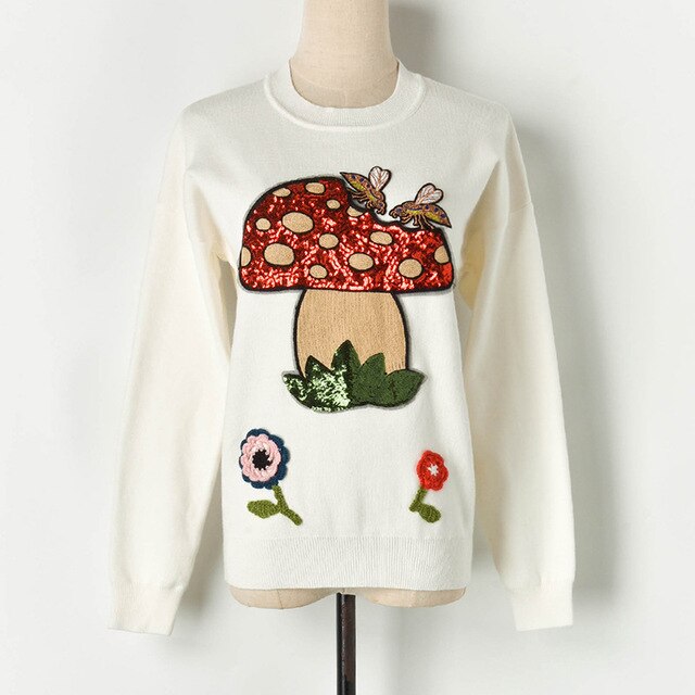 Sequined Mushroom Jumper