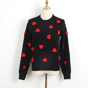 'Love is in the Air' Heart Print Jumper