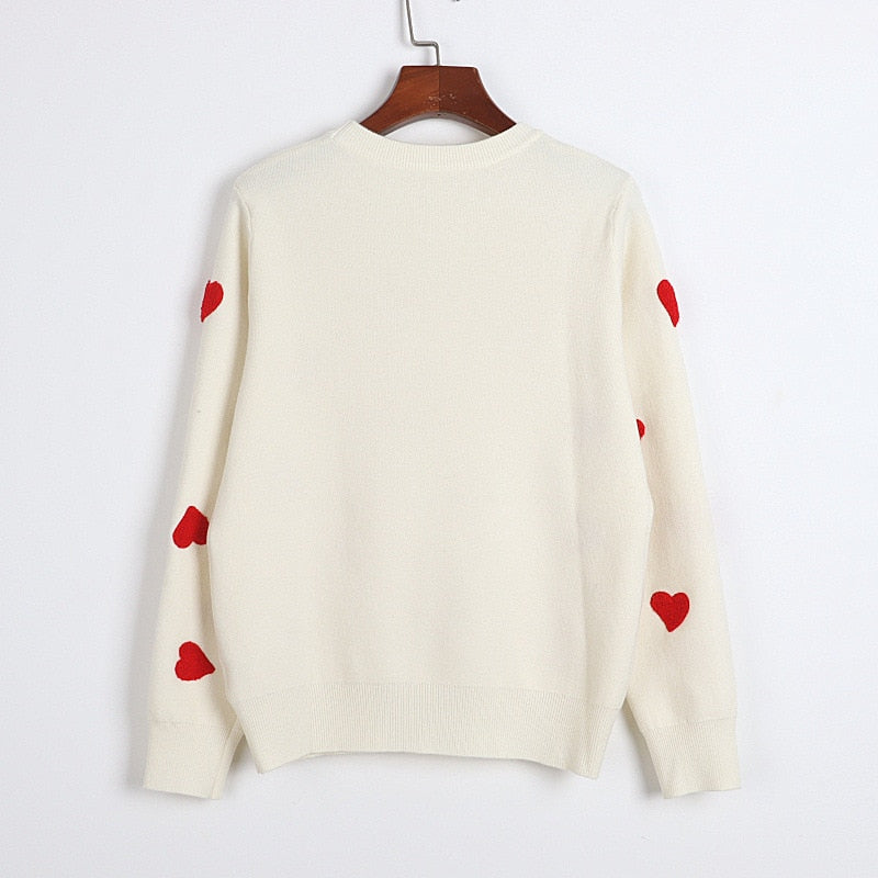 'Love is in the Air' Heart Print Jumper