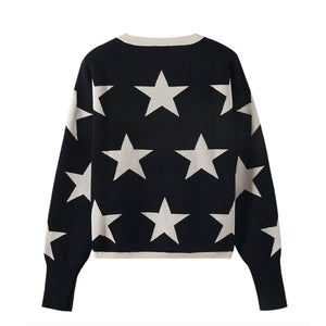 'Night Sky' Star Printed Jumper