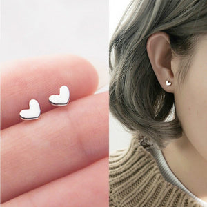 Tiny Love Heart Earrings