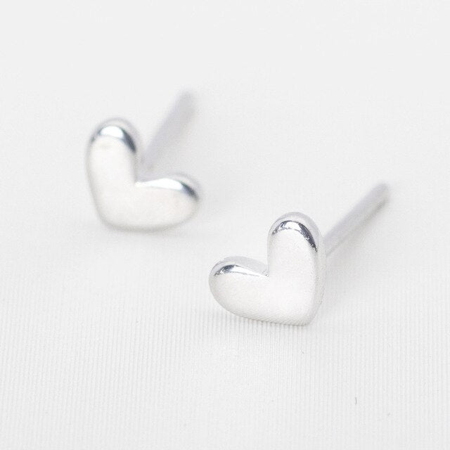 Tiny Love Heart Earrings