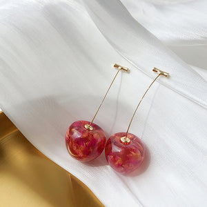 Cute 3D Cherry Earrings