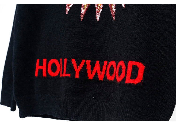 'Hollywood' Sequined UFO Jumper