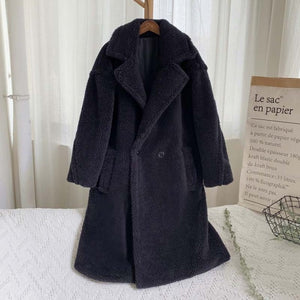 'Nora' Long Teddy Coat