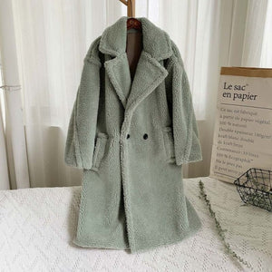 'Nora' Long Teddy Coat