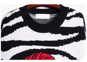 'Charle's Wonder' Zebra Print Jumper Dress