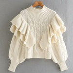 Load image into Gallery viewer, &#39;Jac&#39; Cream Ruffle Jumper
