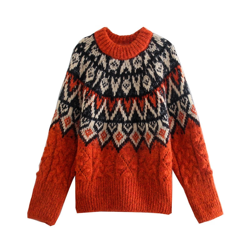 'Meribel' Jacquard Jumper