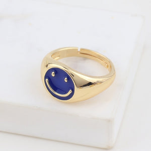 Smiley Face Adjustable  Ring