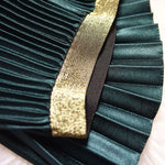 Load image into Gallery viewer, &#39;Fiona&#39; Metallic Pleated Skirt
