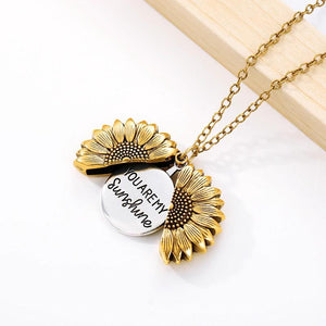 Sunflower Locket Necklace - Velantris