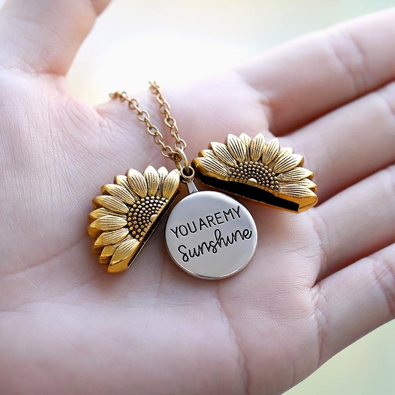 Sunflower Locket Necklace - Velantris