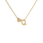 Load image into Gallery viewer, Tiny Initial Heart Necklace - Velantris
