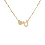 Load image into Gallery viewer, Tiny Initial Heart Necklace - Velantris
