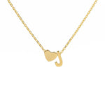 Load image into Gallery viewer, Tiny Initial Heart Necklace - Velantris
