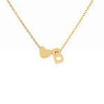 Load image into Gallery viewer, Tiny Initial Heart Necklace - Velantris
