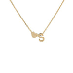 Load image into Gallery viewer, Tiny Initial Heart Necklace - Velantris
