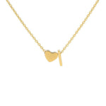 Load image into Gallery viewer, Tiny Initial Heart Necklace - Velantris
