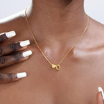 Load image into Gallery viewer, Tiny Initial Heart Necklace - Velantris
