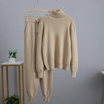 Load image into Gallery viewer, Turtleneck Fine Knit Loungewear Set - Velantris
