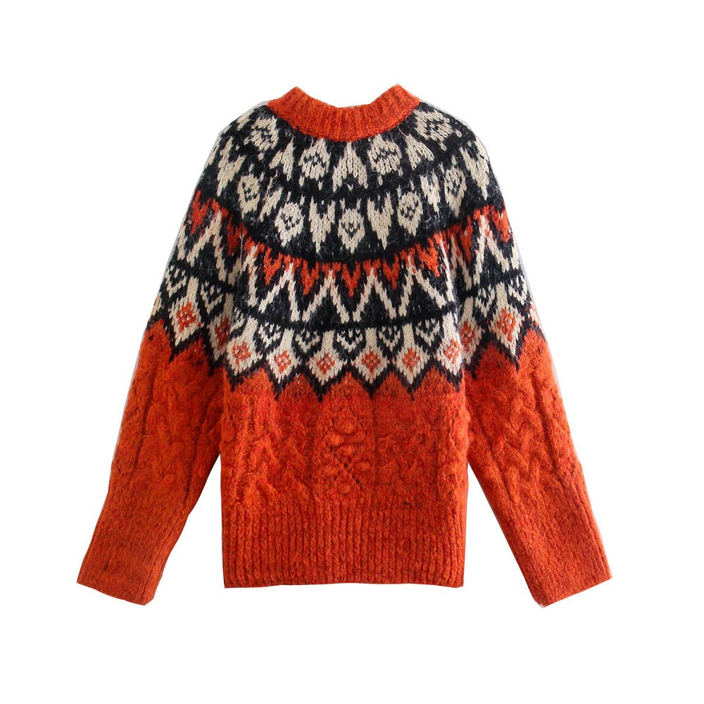 'Meribel' Jacquard Jumper